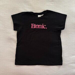Women's Black and Pink T-shirt